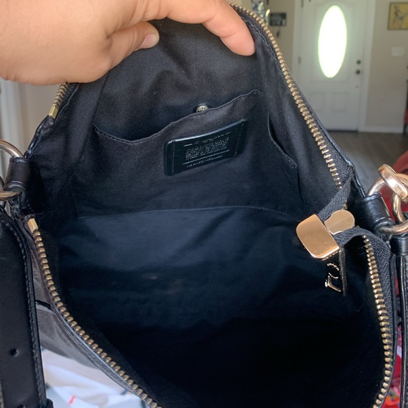 COACH Mae Crossbody Purse Bag F34823 Leather Back EUC - Picture 12 of 17